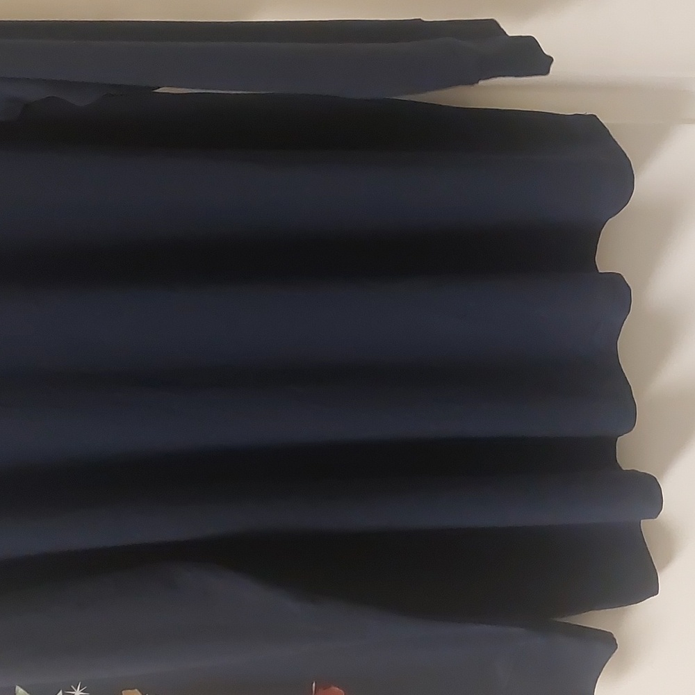 Torrid Navy Floral Celestial Classic Fit Jersey Crew Neck Long Sleeve Tee Sz 3 - Picture 7 of 16